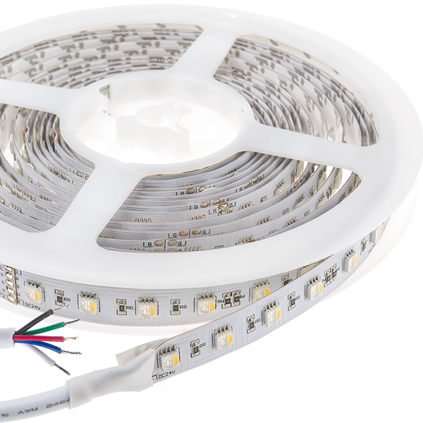 LED Light Strips with RGBW SMD LEDs - LED Tape Light with Advanced Color Blending, 4 Chip RGBW SMD LED 5050